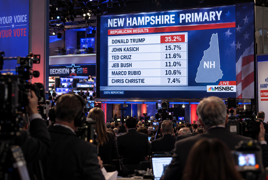 Trump Wins New Hampshire — And the Political Establishment Realizes This Is No Joke — article image