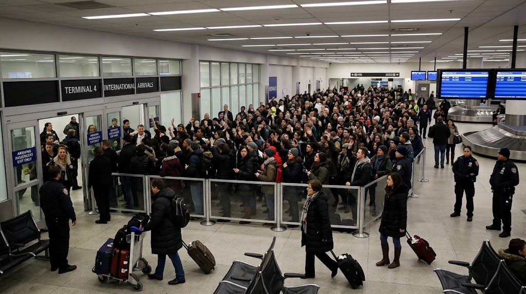 Trump's Travel Ban Creates Chaos at America's Airports — article image