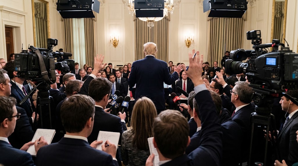 Trump’s 77-Minute Press Conference Turns Into an Extraordinary Attack on the Press — article image