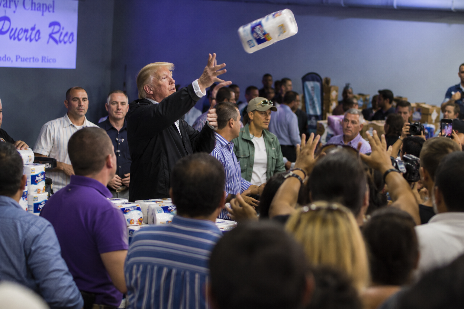 Trump Visits Devastated Puerto Rico as Paper-Towel Moment Comes to Define the Trip — article image
