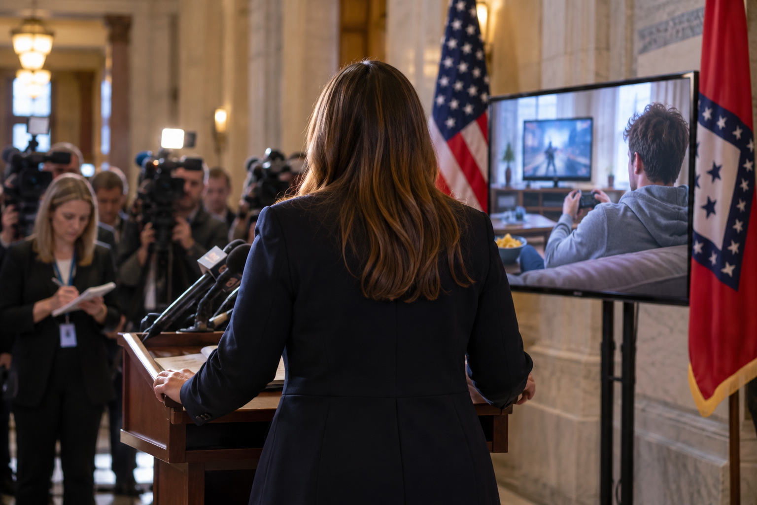 Sarah Huckabee Sanders’ Welfare Ad Accidentally Starts a MAGA Fight Over Who Is “Supposed” to Be on Welfare — article image
