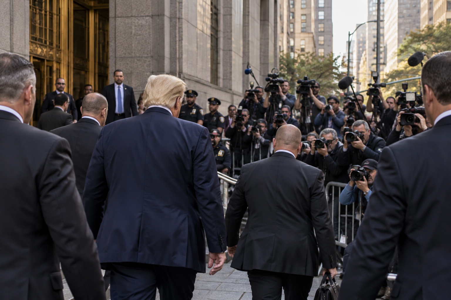 Trump Walks Into Court as His New York Civil Fraud Trial Begins — article image