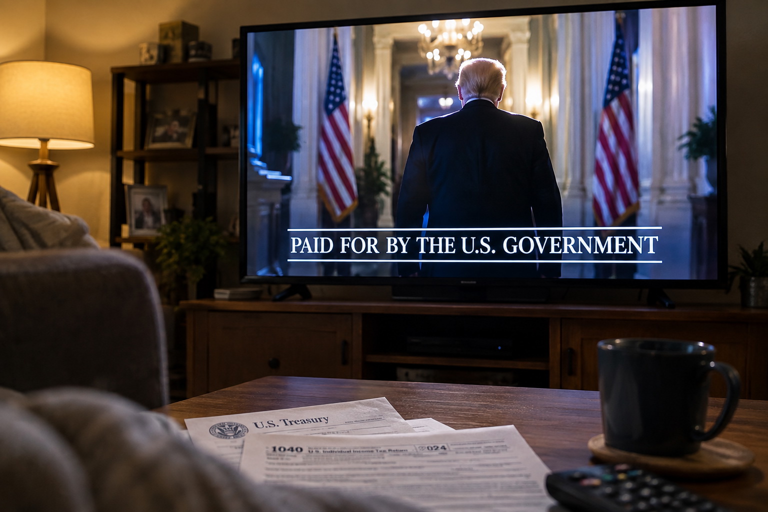 Trump Is Using Taxpayer Money to Air Campaign-Style Ads About Himself — article image