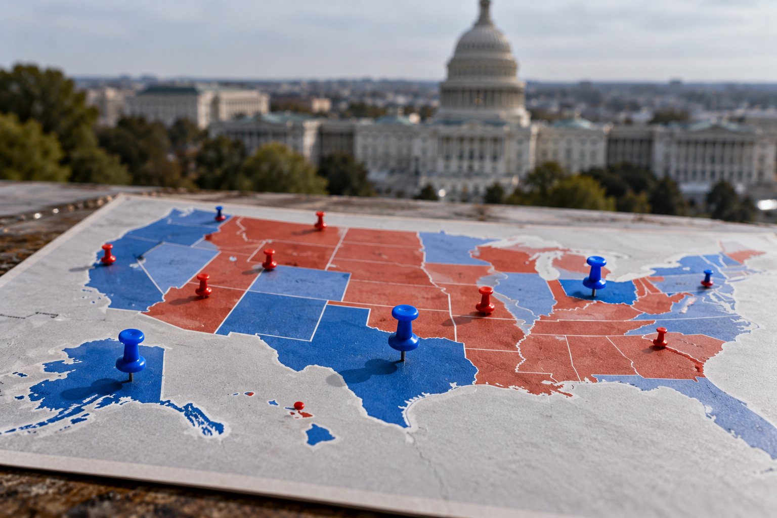 Democrats Lead in Three Republican-Held Senate Seats as 2026 Map Expands Deep Into Trump Country — article image
