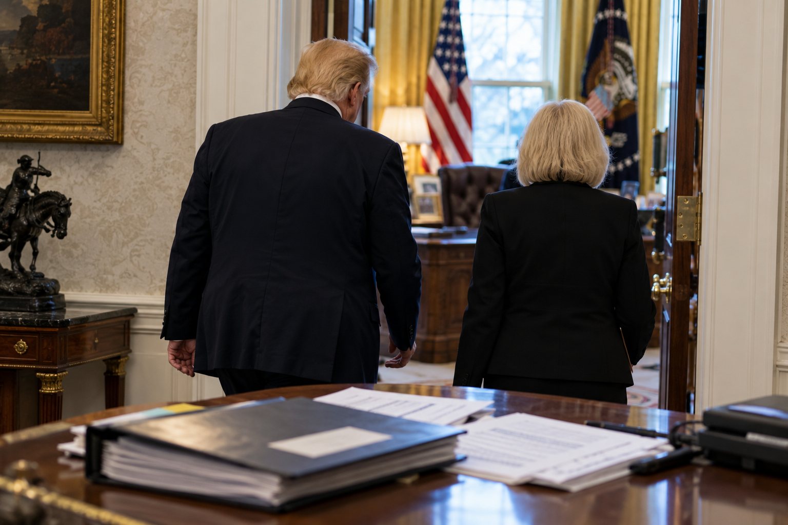 Trump Meets With Convicted Election Official to Discuss “The Plans” as Republicans Face Midterm Bloodbath — article image