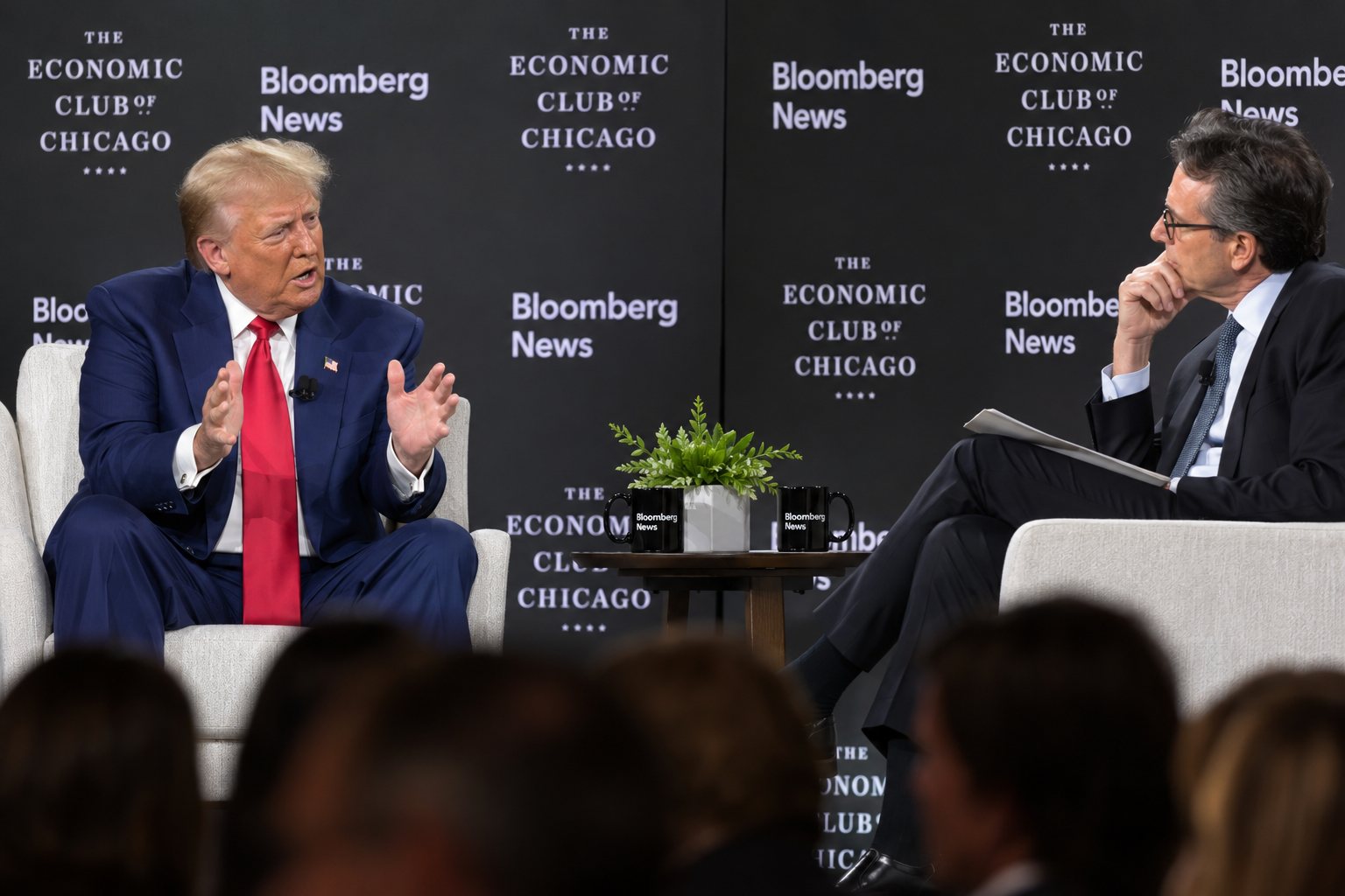 Trump Defends Sweeping Tariffs During Combative Chicago Interview — article image