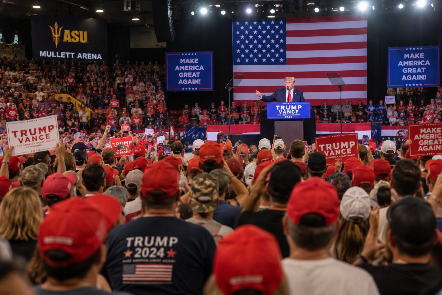 Trump Calls America a 'Garbage Can for the World' in Immigration Tirade at Arizona Rally — article image