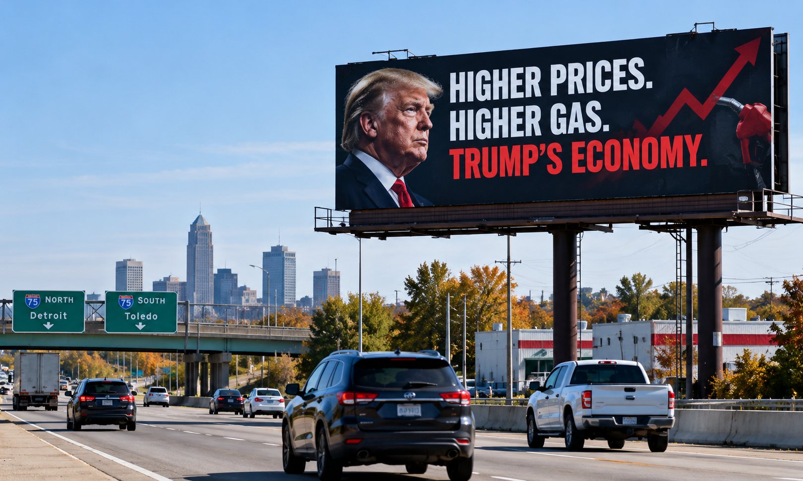Hundreds of Billboards Target Trump's Economy as Midterm Elections Approach — article image