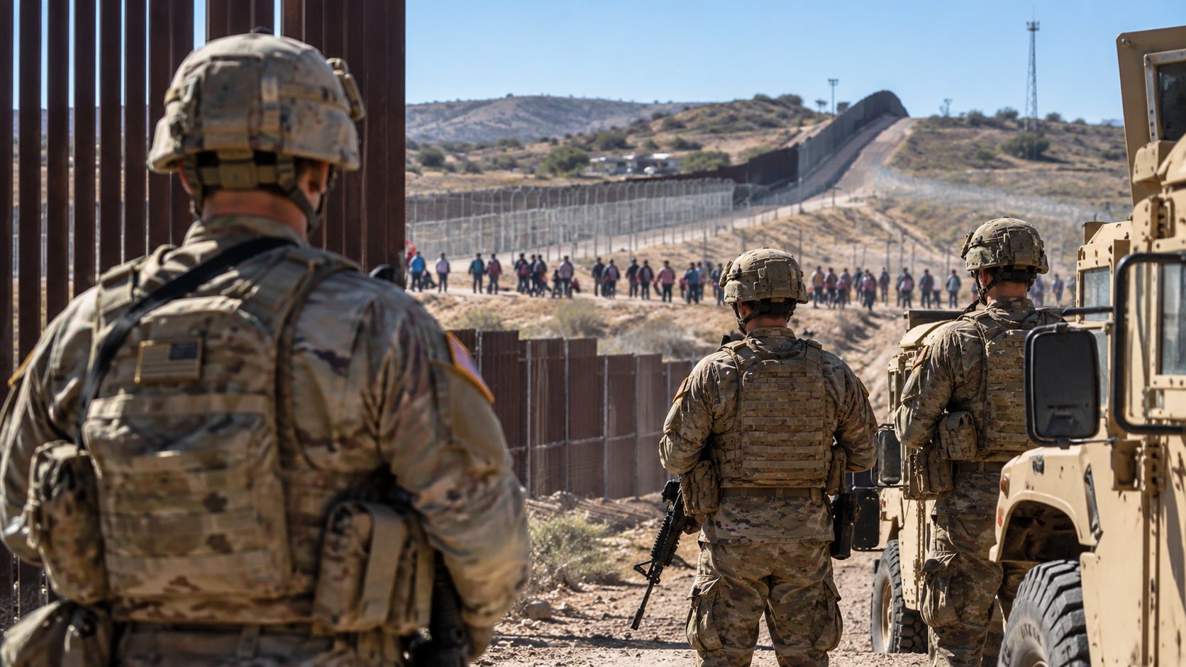 Trump Says U.S. Troops Should Treat Rocks Thrown by Migrants as Firearms — article image