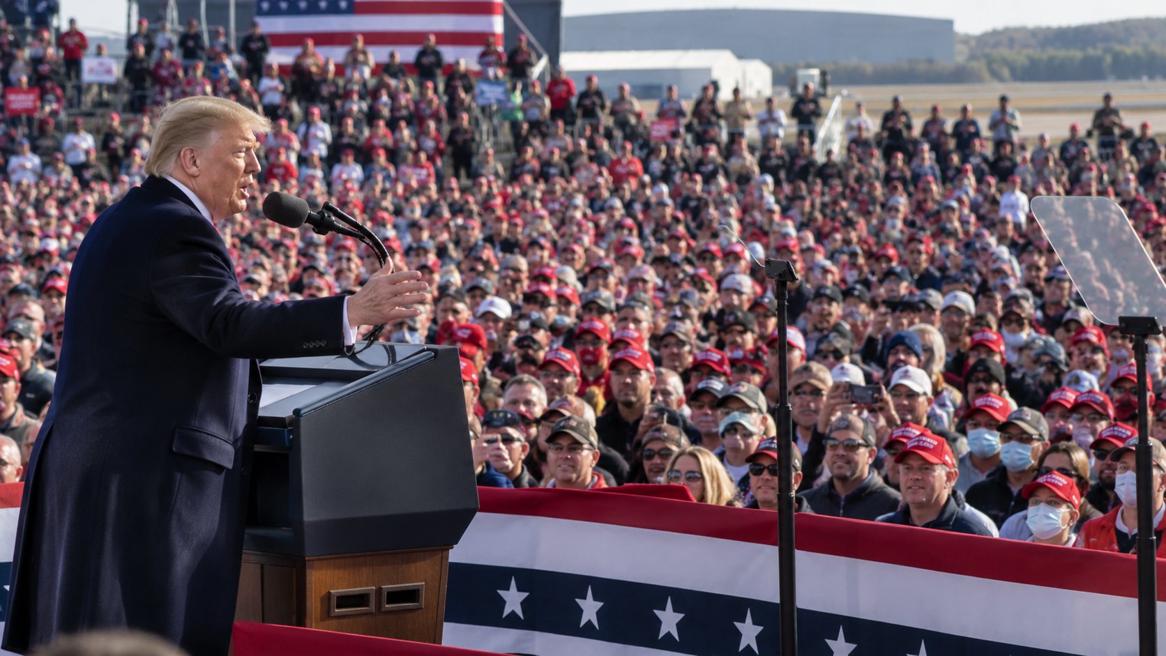 Trump Holds Massive Campaign Rallies as COVID-19 Cases Surge Across America — article image
